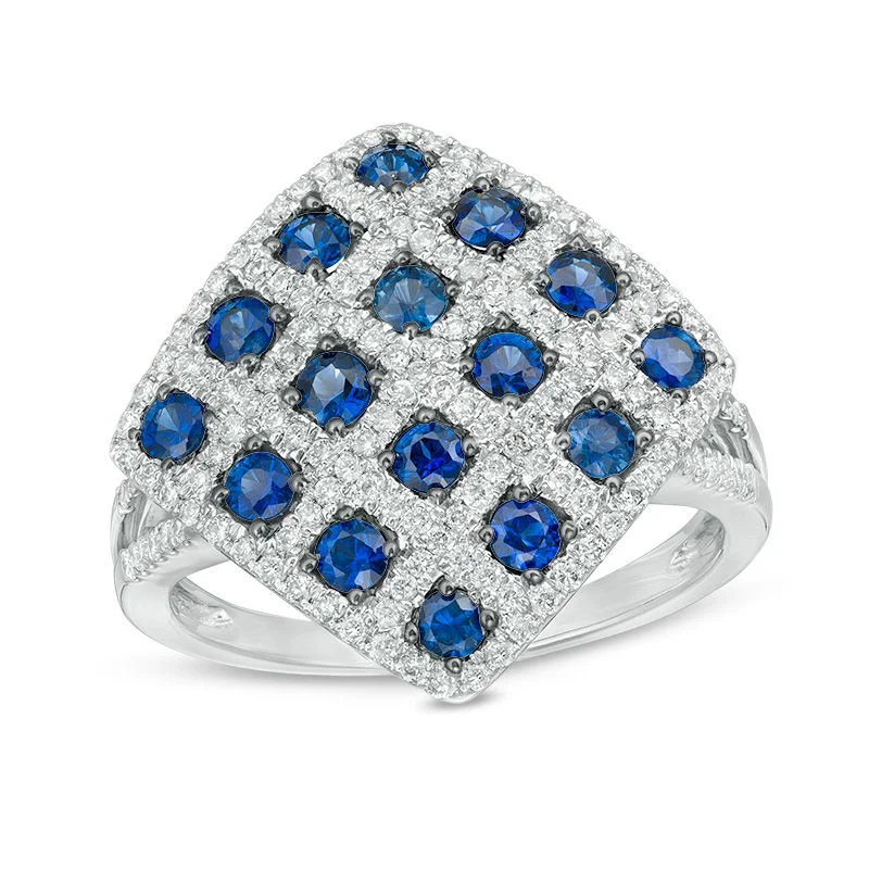 Midnight Mosaic Sapphire Fashion Ring
