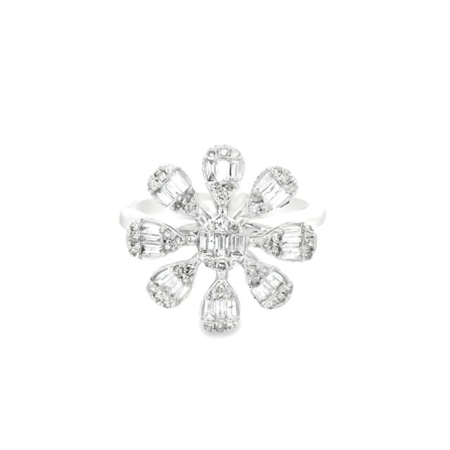 Blooming Brilliance Diamond Floral Ring