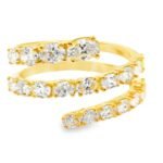 Twilight Radiance Diamond Spiral Ring