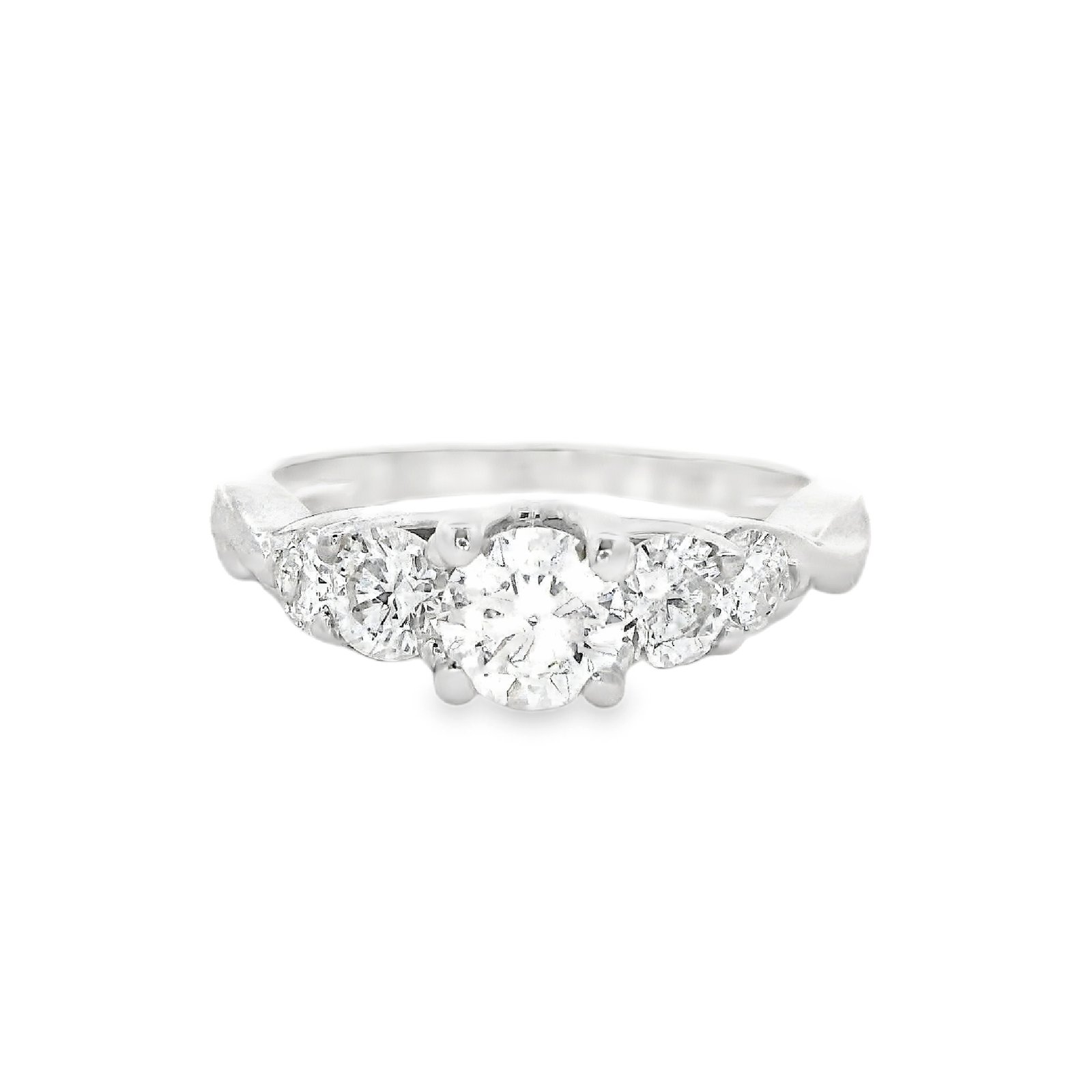 Timeless Five-Stone Diamond Engagement Ring