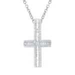 Radiant Diamond Cross Pendant