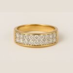 Men’s Pavé Diamond Band in 14K Yellow Gold