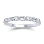 Emerald-Cut Diamond Wedding Band