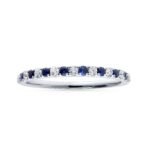 Sapphire & Diamond Alternating Band