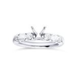 White Gold Round Diamond Semi-Mount Engagement Ring