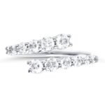Diamond Bypass Fashion Wrap Ring
