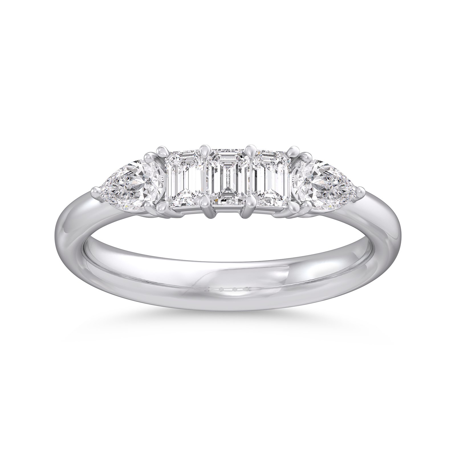 Baguette & Tapered Diamond Accent Ring