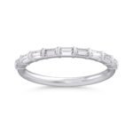Emerald-Cut Diamond Half-Eternity Band