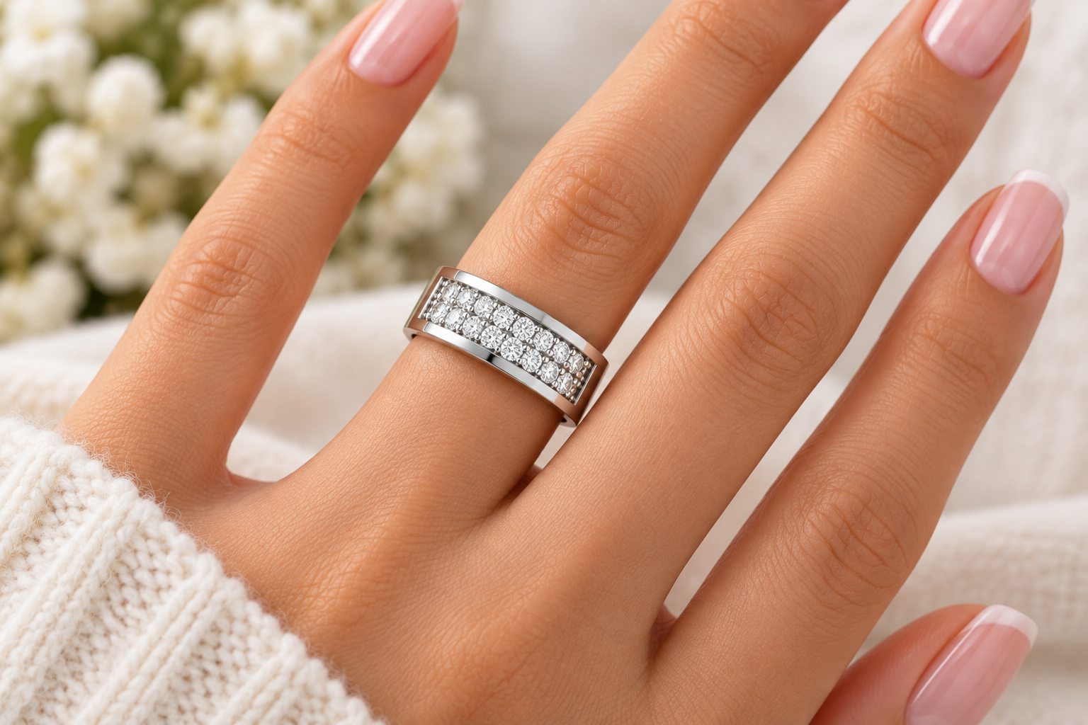 Channel-Set Diamond Anniversary Band - Image 2