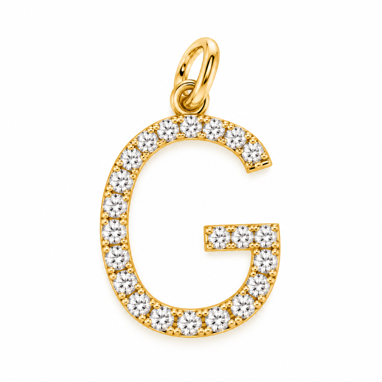 Diamond Initial “G” Pendant