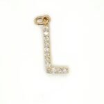 Diamond Initial “L” Pendant