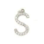 Diamond Initial “S” Pendant