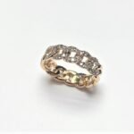 Diamond Pavé Cuban Chain Anniversary Ring