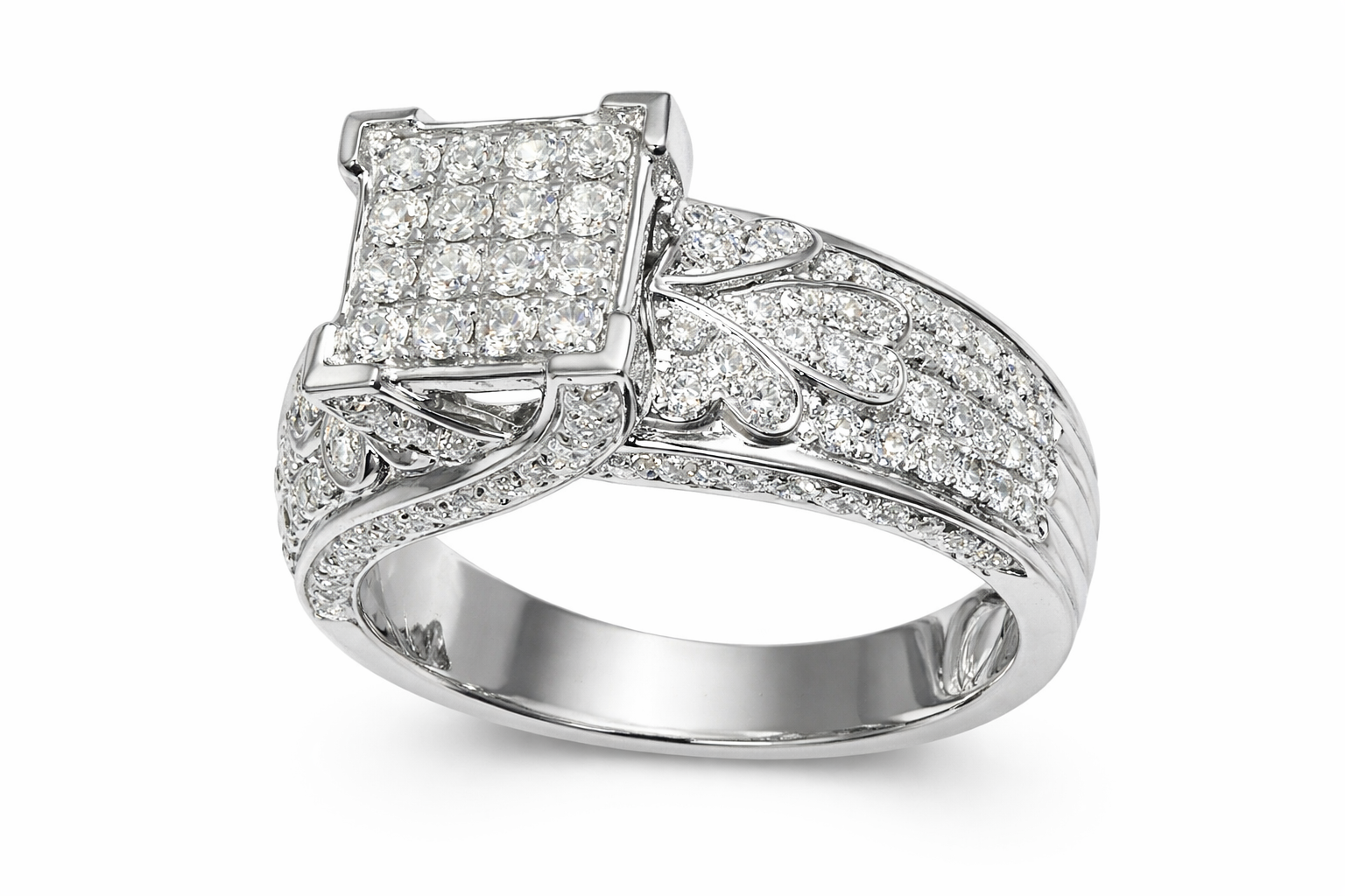 Princess Cut Diamond Vintage Engagement Ring