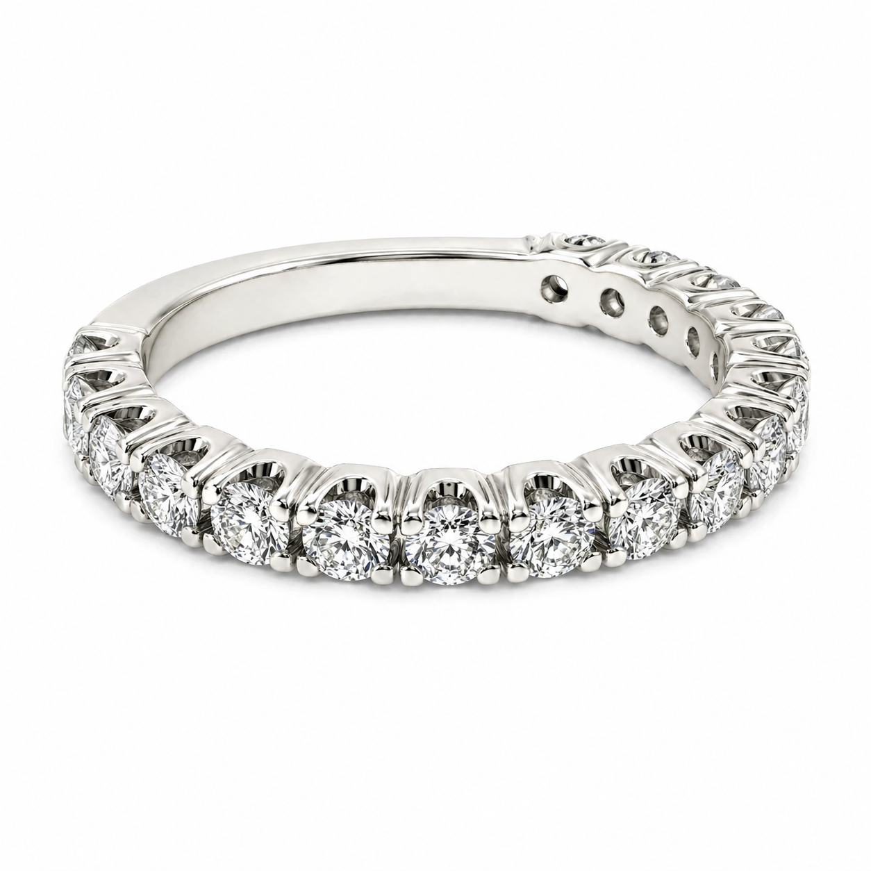 White Gold Round Diamond Eternity Band