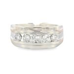 White Gold Diamond Channel-Set Band